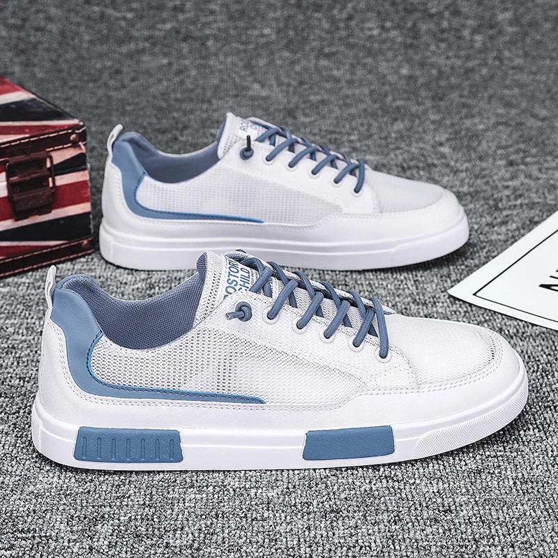 Men's Casual Sport Shoes Soft Bottom Anti-Slip Work Shoes Spring Autumn Seasonal Breathable Flat Heel round Toe Rubber Outsole