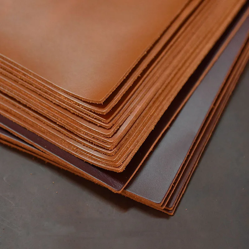 

2pcs head layer cowhide leather oil leather leather tanning cowhide tree ointment scabbard vegetable leather 22X30cm