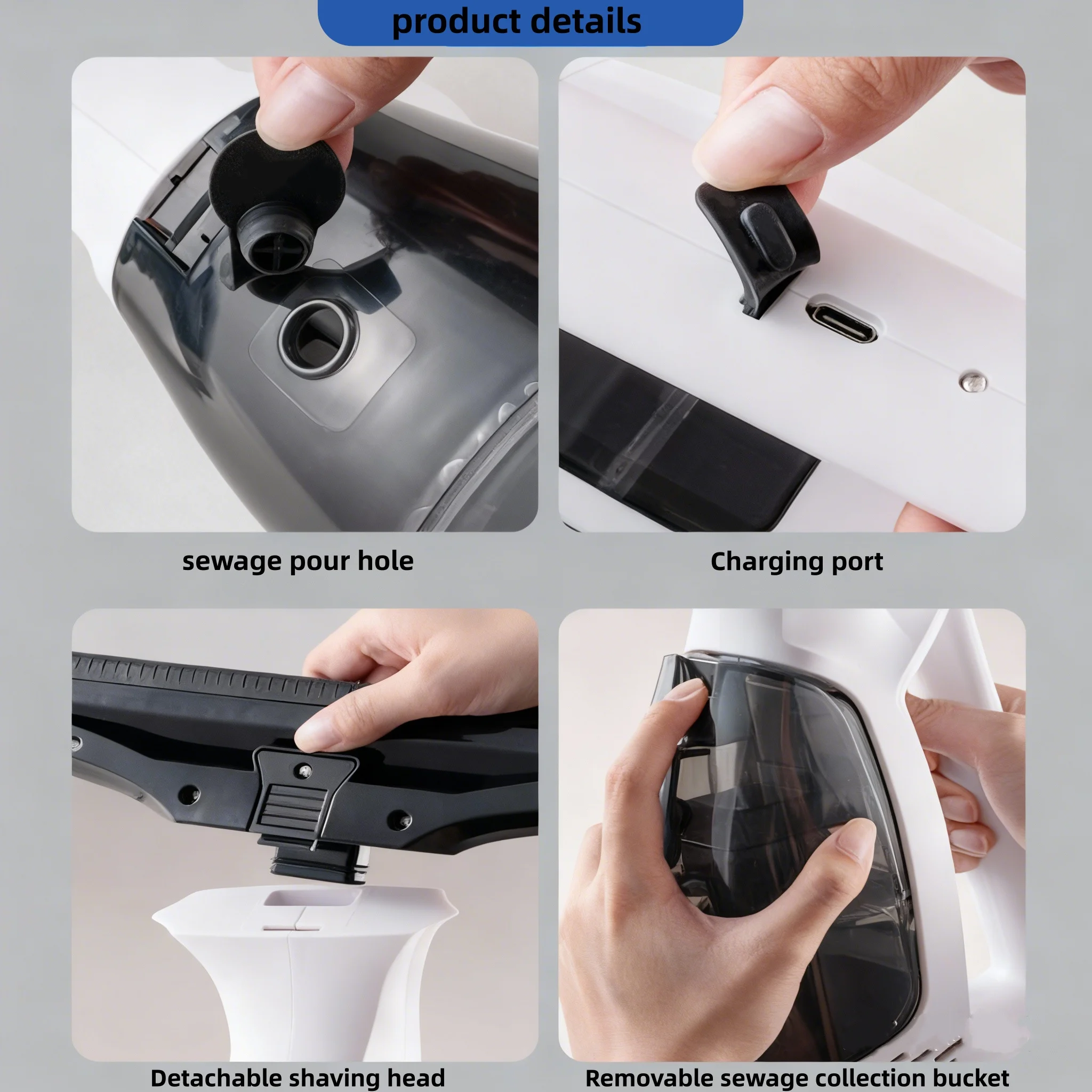 3 In 1 Glass Wiper Cleaning Scraper Tool Kit Strong Suction Window Cleaner For Car Window Kitchen Wall Desktop Multifunctional H
