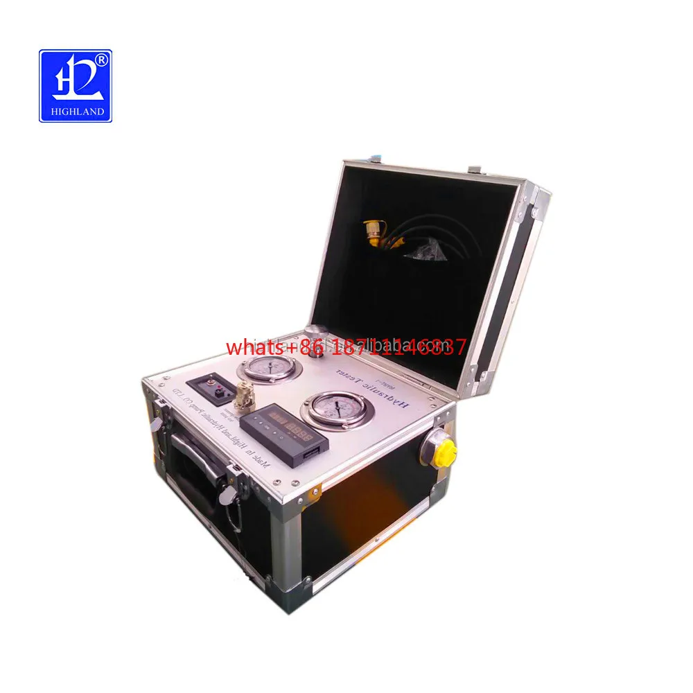 Highland digital portable hydraulic pump tester industrial pressure gauges tester high precision measurement