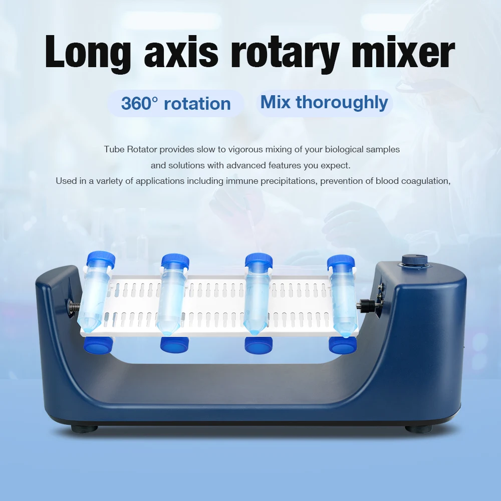 Factory Wholesale Long Axis Rotating Lab Chemical Industrial Shaker Machine Laboratory Tube Rotator Shaker