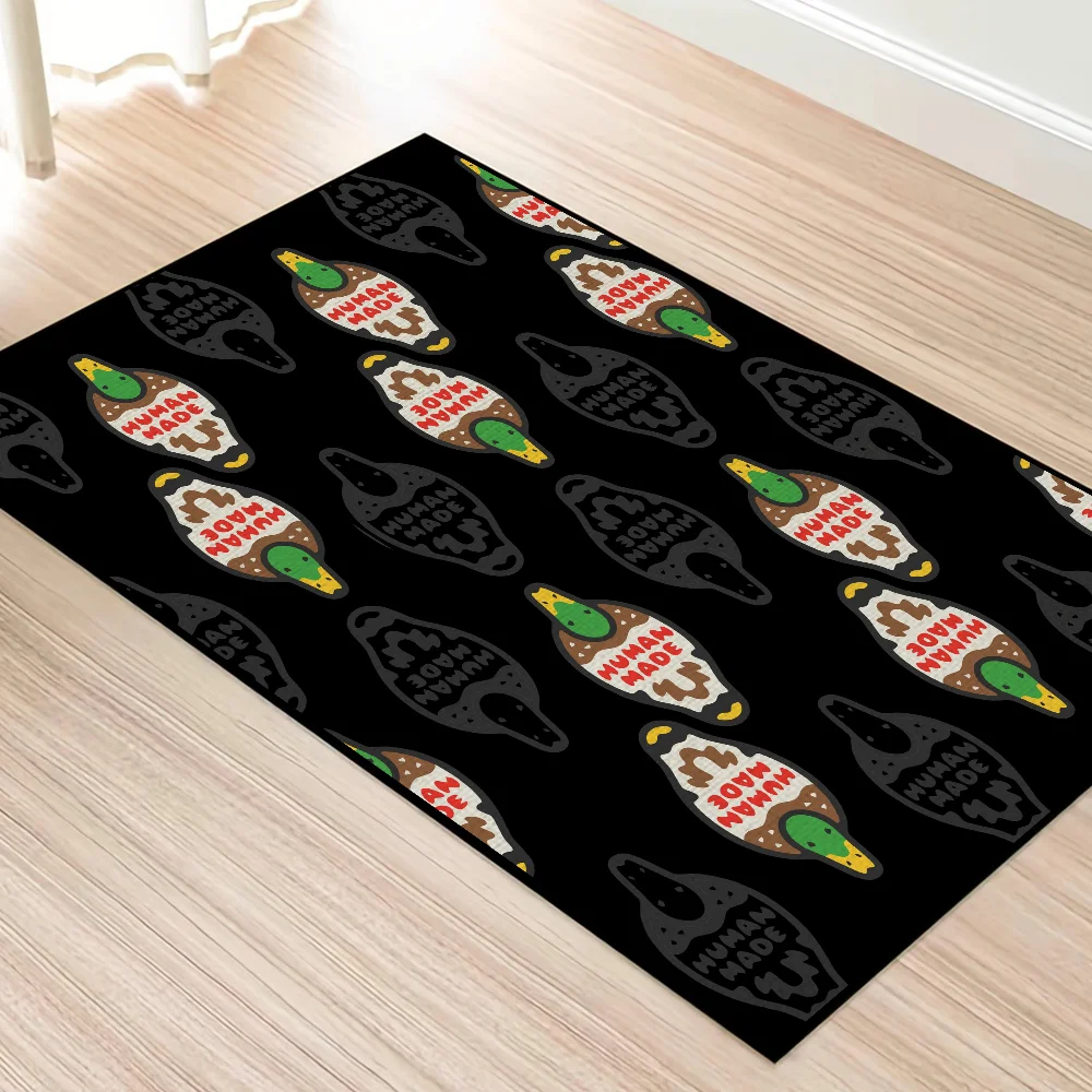 Door Mat H-Human For Bedroom Decoration Kitchen Bath Carpet House Super Absorbent Made Rug Foot Fashion Logo Nigo Non-slip