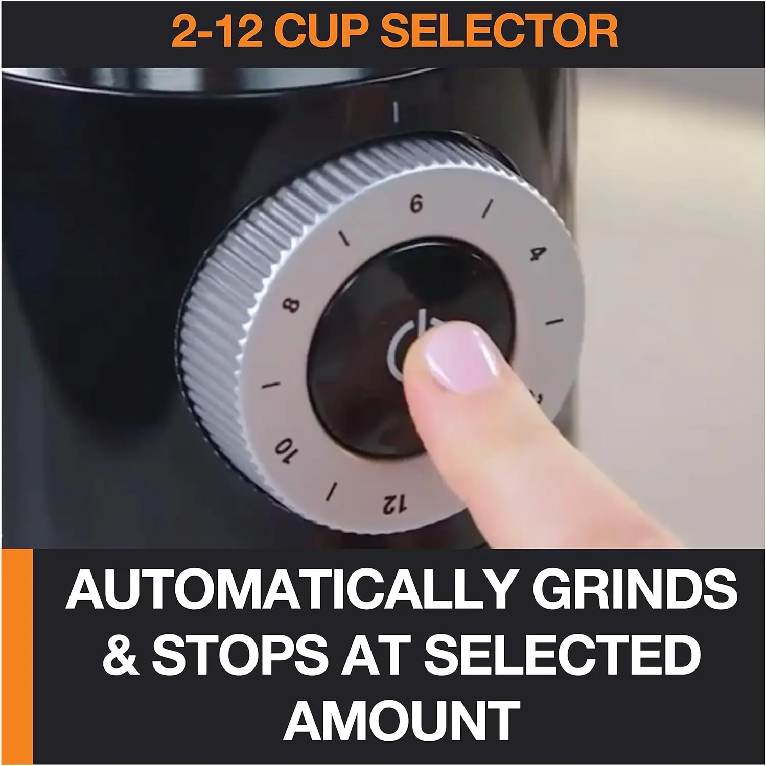 New Precise Stainless Steel Flat Burr Grinder 8oz, 32cups Bean Hopper 12 Grind From Fine To Coarse 110 Watts Removable Container