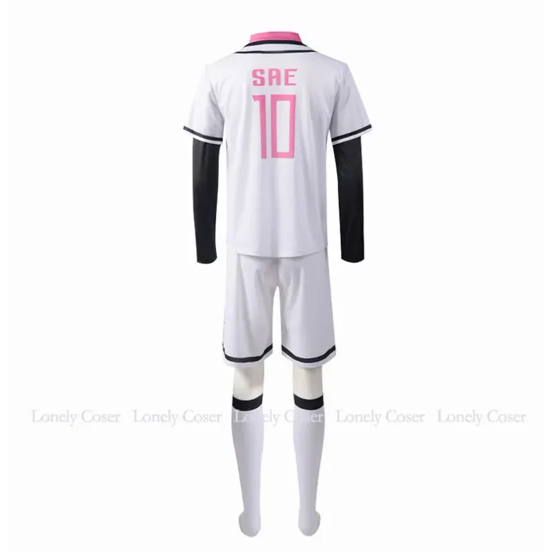 Sae Itoshi Cosplay Anime Costume Blue Lock parrucca Team Royale Youth No.10 maglia da calcio uniforme giappone U-20 uomini ragazzo gioco di ruolo