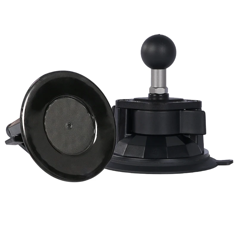 مثبت كوب شفط بقفل ملتوي مع فتحة مترابطة ، محول مشترك كروي 1 بوصة ، مثبت هاتف السيارة للرام ، مقبس مزدوج