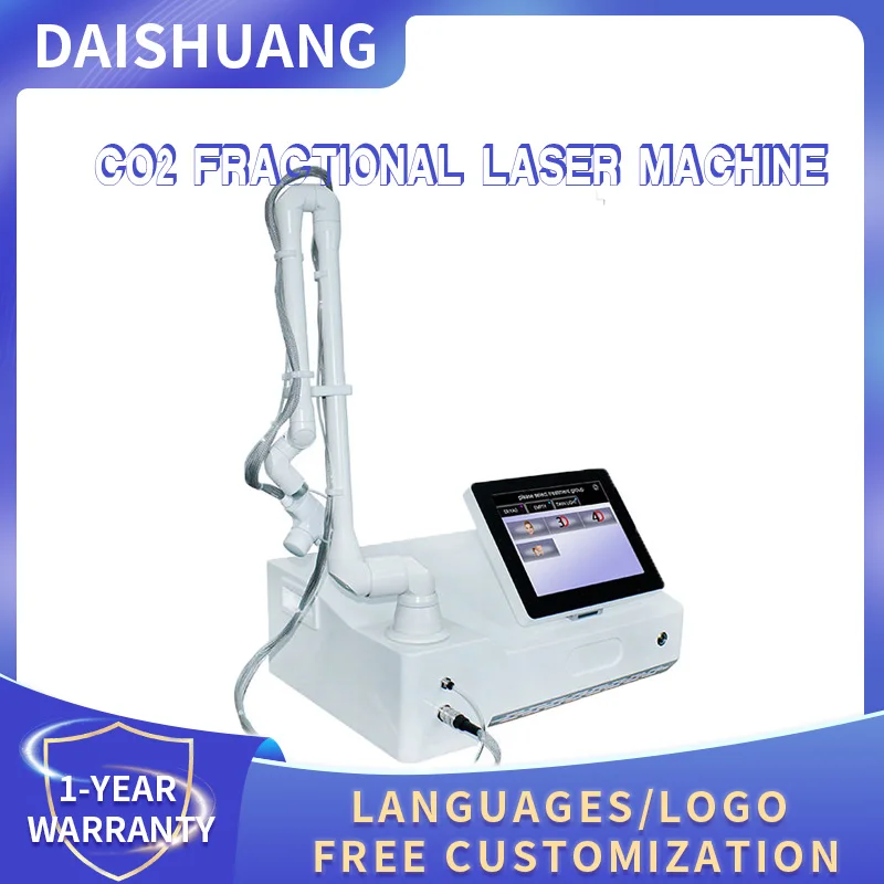 Portable Rf Tube Co2 Fractional Super Laser Machine Scar Removal Skin Tightening Acne Treatment  Pigmentation Wrinkle Removal