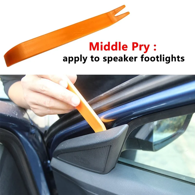 Palanca de plástico portátil para coche, Panel de Radio, Clip de puerta, embellecedor de Panel, instalador de extracción de Audio, herramientas manuales de reparación, 4 piezas, nuevo