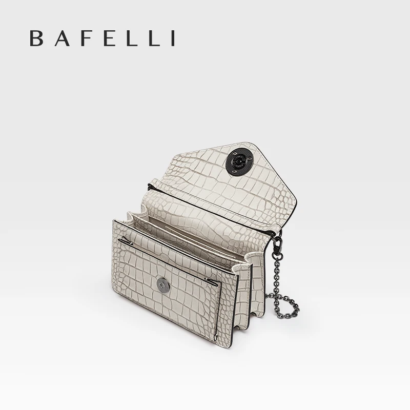 BAFELLI 2024, nuevo bolso para mujer, bolso de mano de tendencia a la moda, bolsos de cuerpo de gato, diseño de marca de lujo, cadena corta, compra