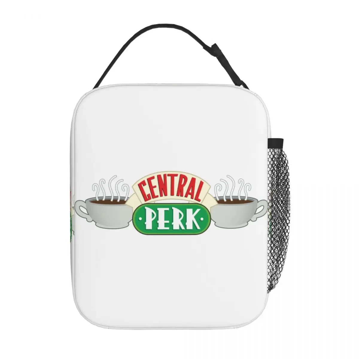 Central Perk Friends Logo Invitation Merch Insulated Lunch Bag For Picnic Food Storage Bag Portable Cooler Thermal Bento Box