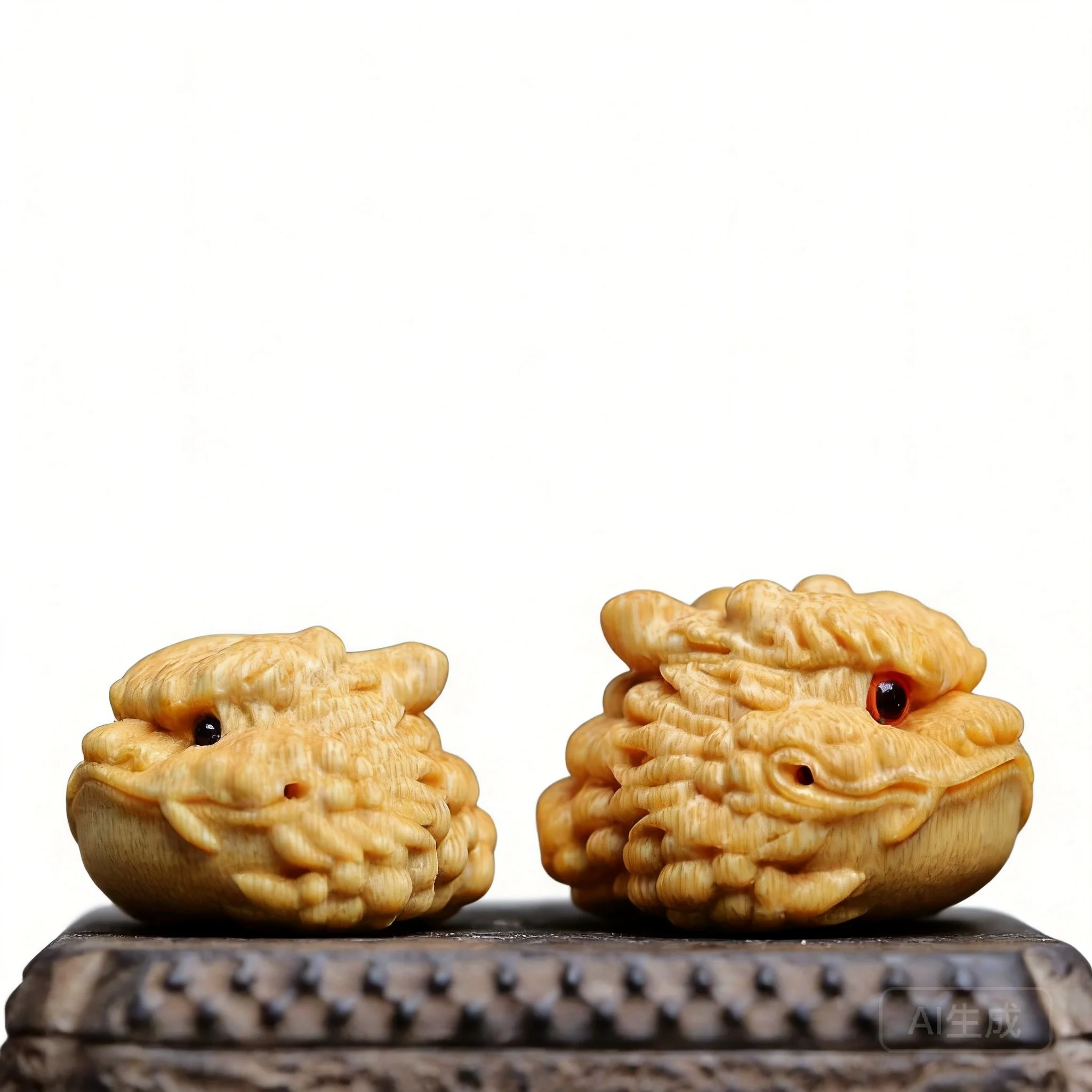 

Chinese Style Auspicious Solid Bamboo Hand Carved Three Legged Golden Toad Wealth Attracting Tea Pet Palm Play Piece Feng Shui