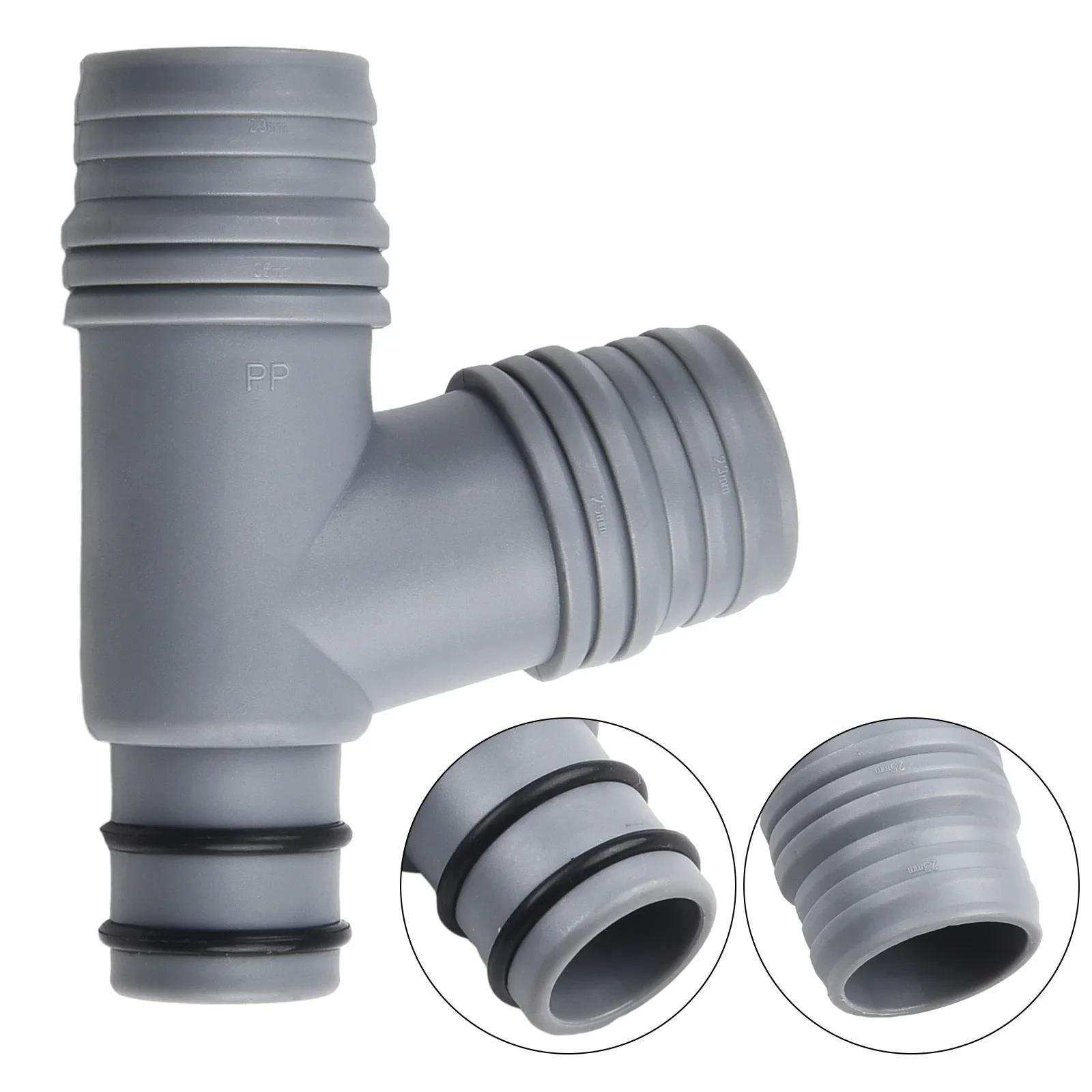 Upgrade Your Plumbing System with Kitchen Basin Sink Joint for Overflow Hole Conversion Gray Color Superior Quality