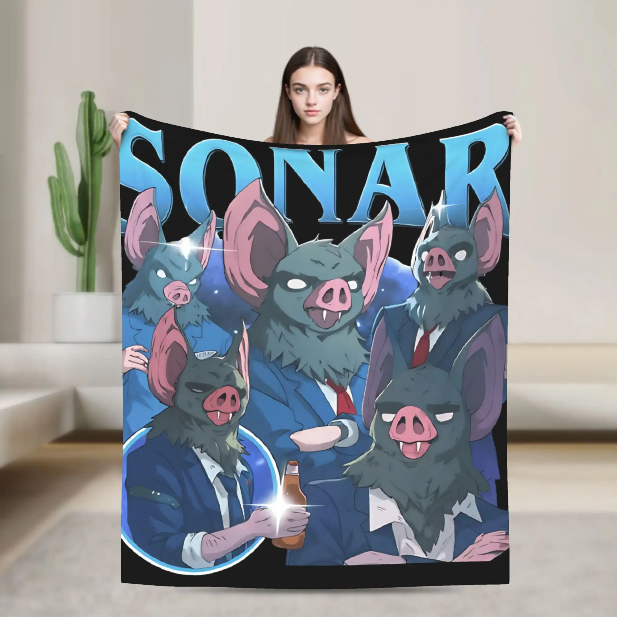 Dispatch Game Sonar Blanket Quality Soft  Throw Blanket Winter Kids Adult Couch Chair Graphic Bedspread