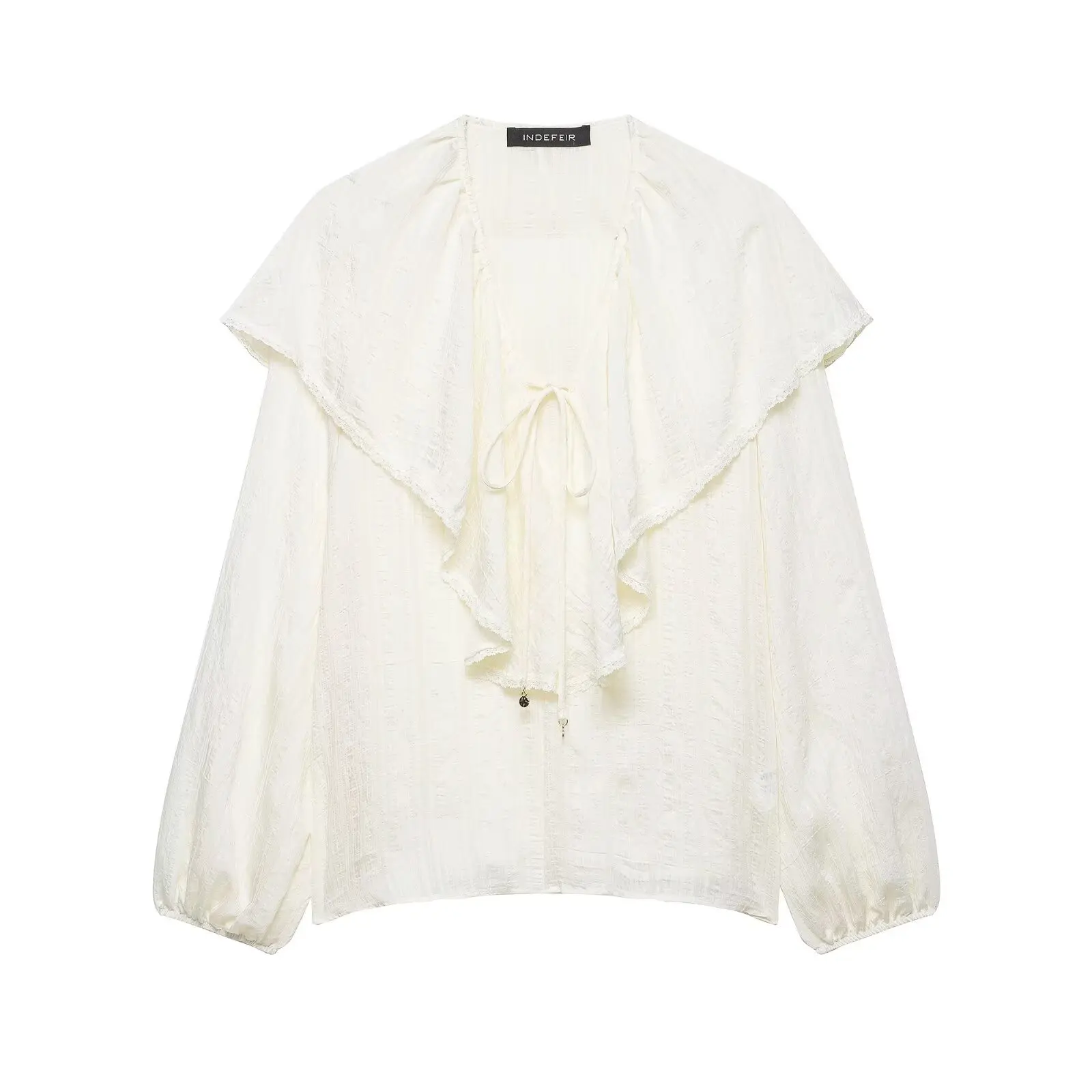 

Women's Layered Decorative Loose-Fit Blouse
