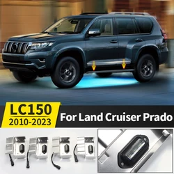 For Toyota Land Cruiser Prado 150 Lc150 2010-2021 2020 2019 2018 Exterior Accessories LED Lamp Car Door Pedal Ambient Light