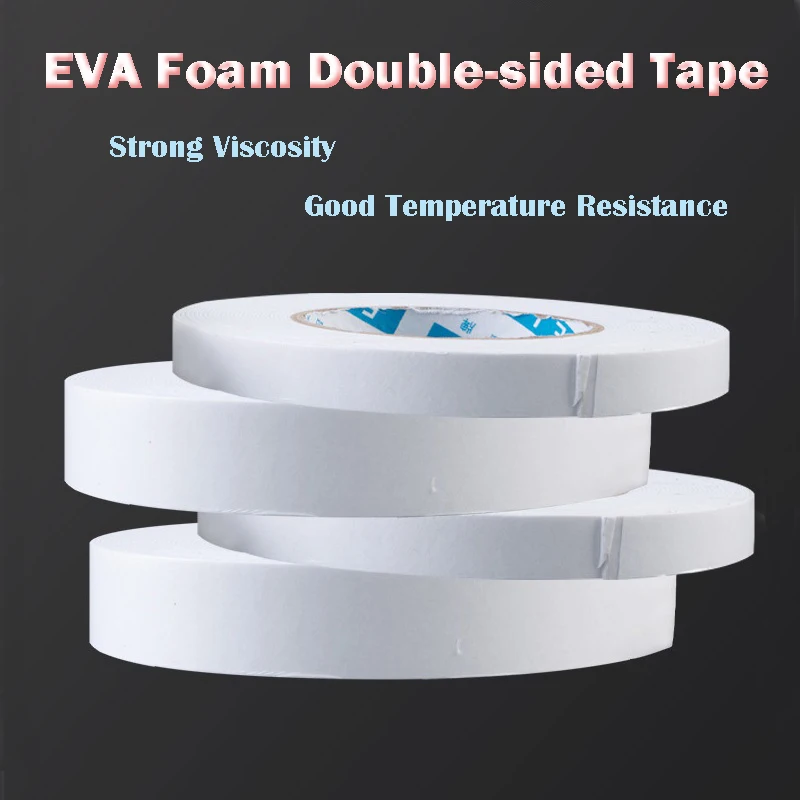 10m EVA Foam Double-sided Tape Door Sealing Strip Anti-Collision Window Gap Excluder Strong Viscosity Temperature Resistance