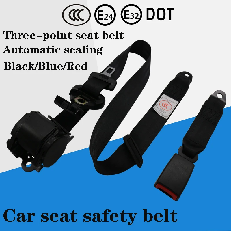 

Universal Retractable 3-Point Car Seat Belt With Emergency Locking High Quality Safety Belt protector Car Belt Accessories