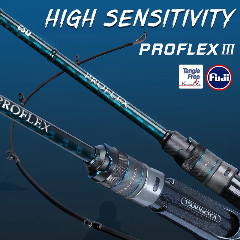 

TSURINOYA PROFLEX III Fishing Rod L ML High Sensitivity Spinning Casting FUJI Ring Carbon Fast Action Outdoor Bass Feeder Rod