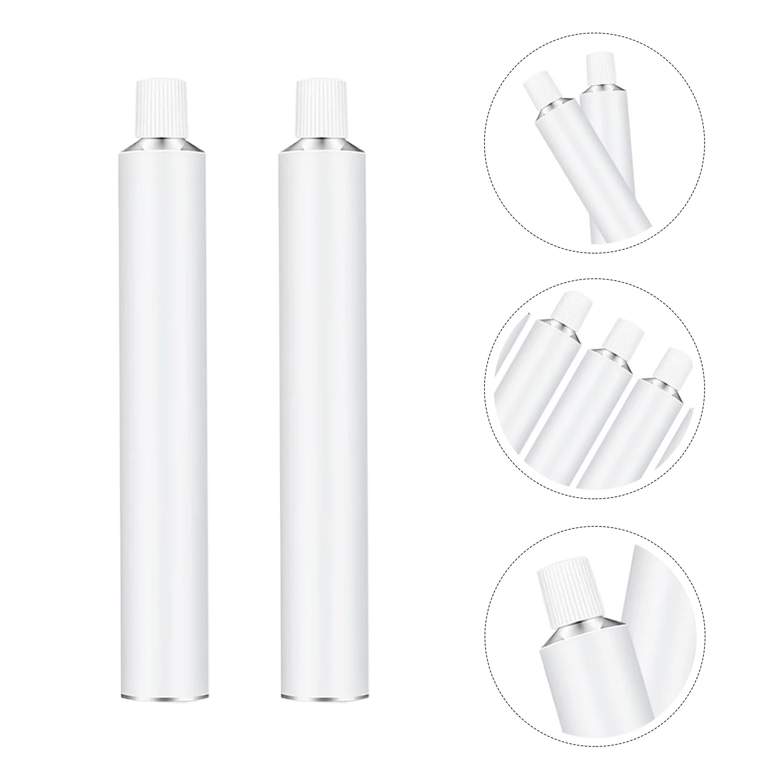 

30Pcs Empty Aluminum Paint Tubes 20Ml Leakproof Refillable Art Supply Storage for Watercolor Gouache Oil Acrylic