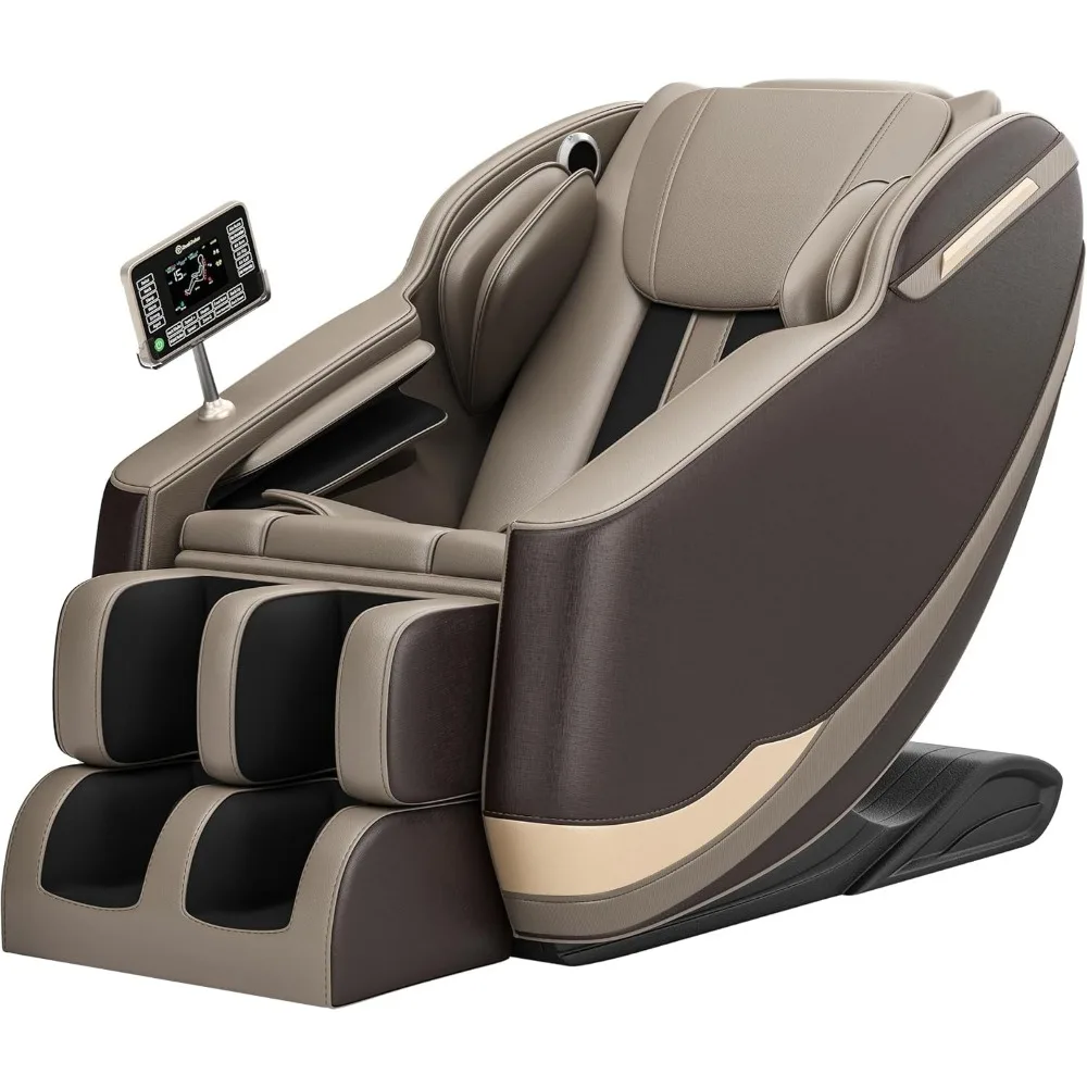 

Массажное кресло для всего тела, массажное кресло с нулевой гравитацией и 6 автоматическими режимами, 8 массажных роликами с фиксированной точкой, ЖК-дисплей, Bluetooth, по индивидуальному заказу