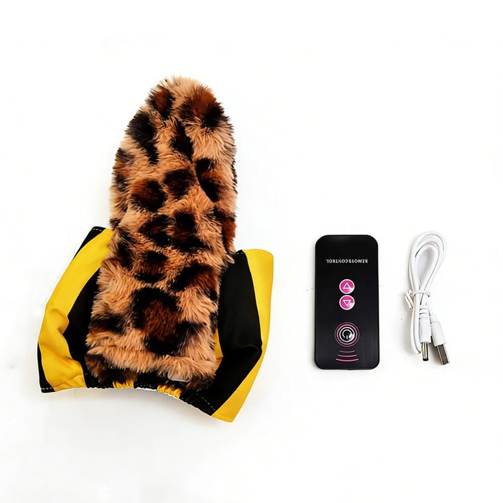 

Automatic Cat Calming Toy Electric Soft Plush Interactive Cat Toy Adjustable Speed Rechargeable Cat Soothing Clothes