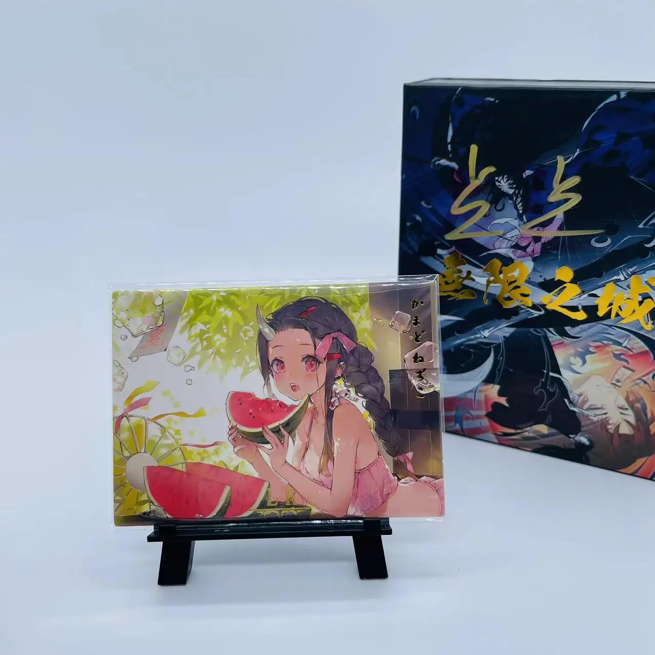 Anime Demon Slayer Kamado Nezuko Agatsuma Zenitsu Kamado Tanjirou collection card Christmas birthday gift Board game card