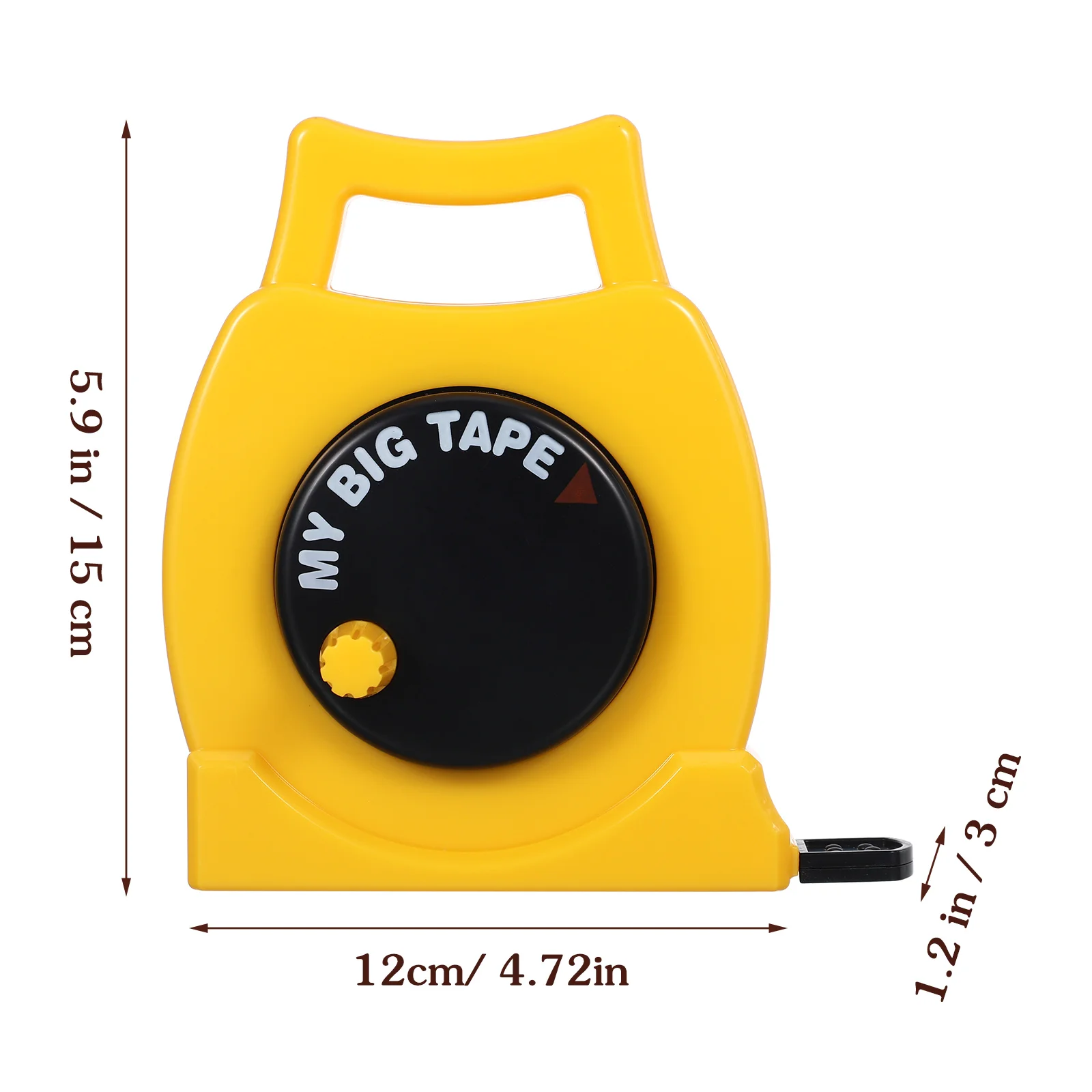 Measuring Children's Tape Measure Toy Metric Kids Learning Tapeline Yellow Plastic Construction Toddler