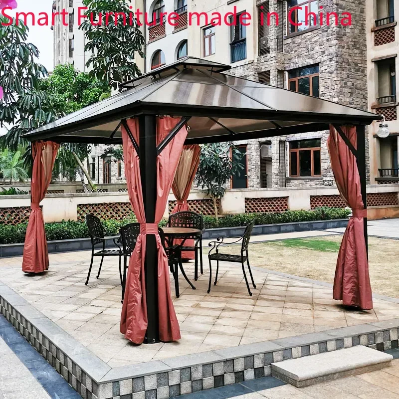 

Ode outdoor gazebo tent villa courtyard garden outdoor balcony roof aluminum alloy four-poster pavilion awning