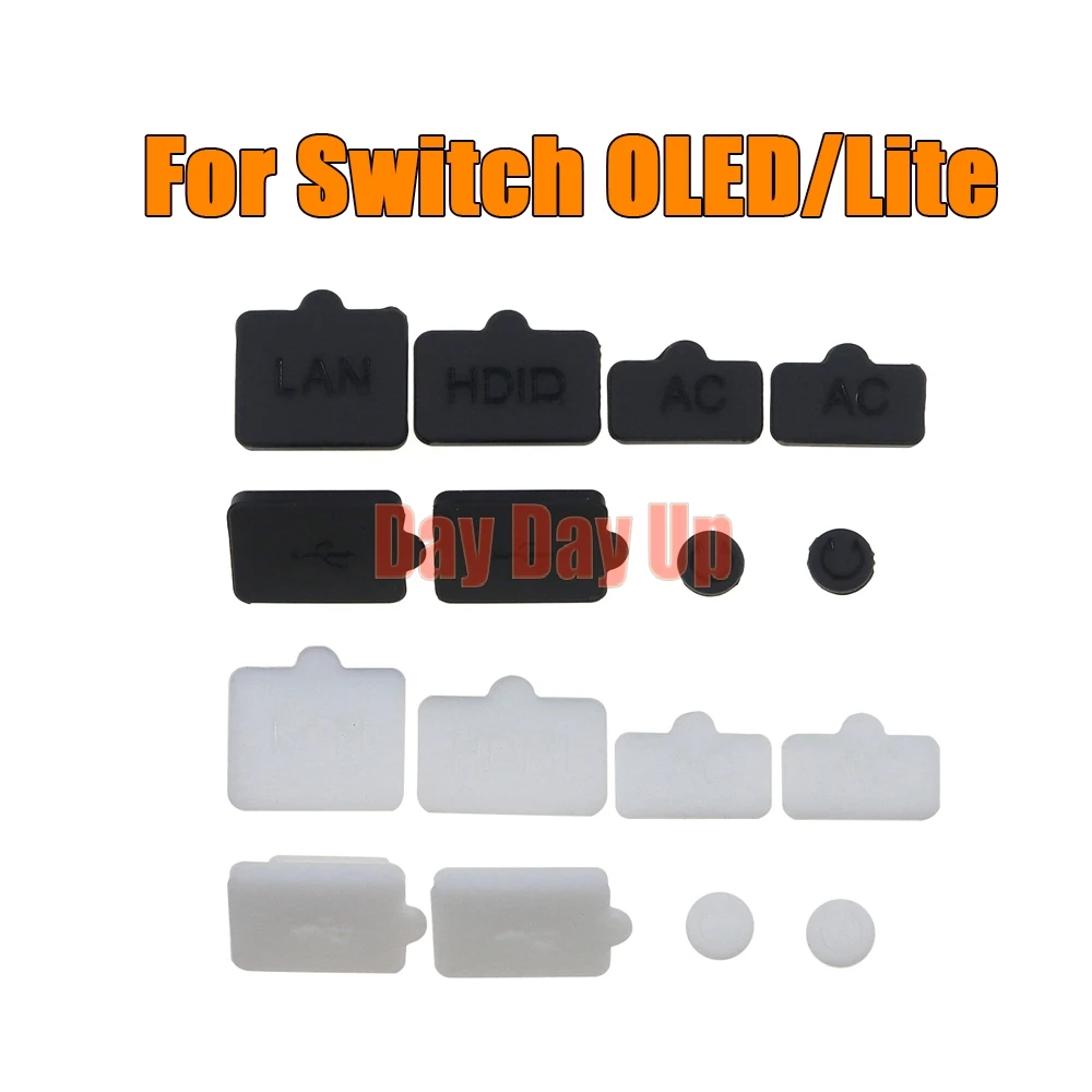 100 sets Stof Plug Voor Schakelaar Lite Console Siliconen Anti-Kras Stofkap Voor Schakelaar OLED Stofdicht Rubberen plug Voor Schakelaar 2