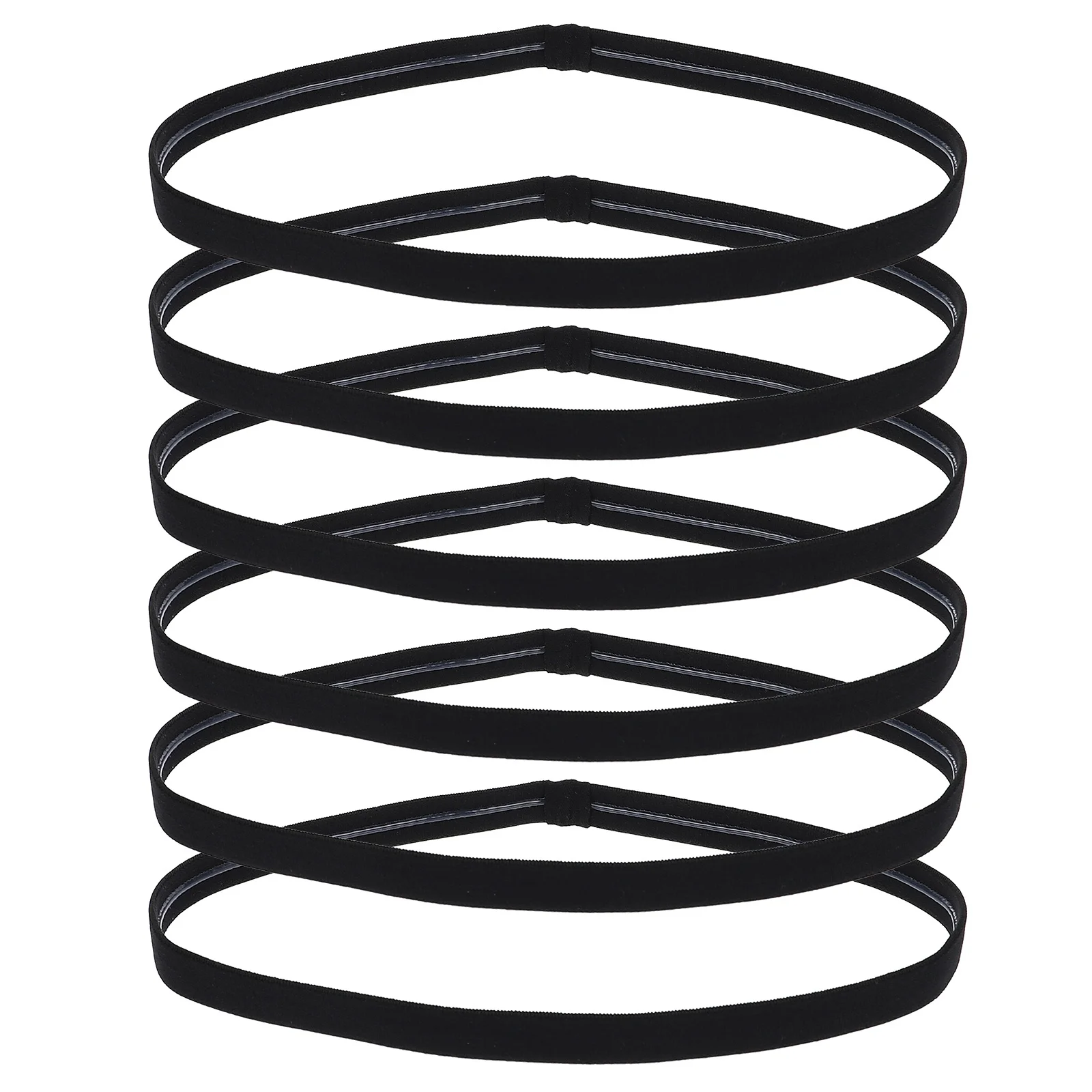 

6 Pcs Athletic Headbands Men Fitness Accessories for Hairband Sports Elastic Workout Non-slip