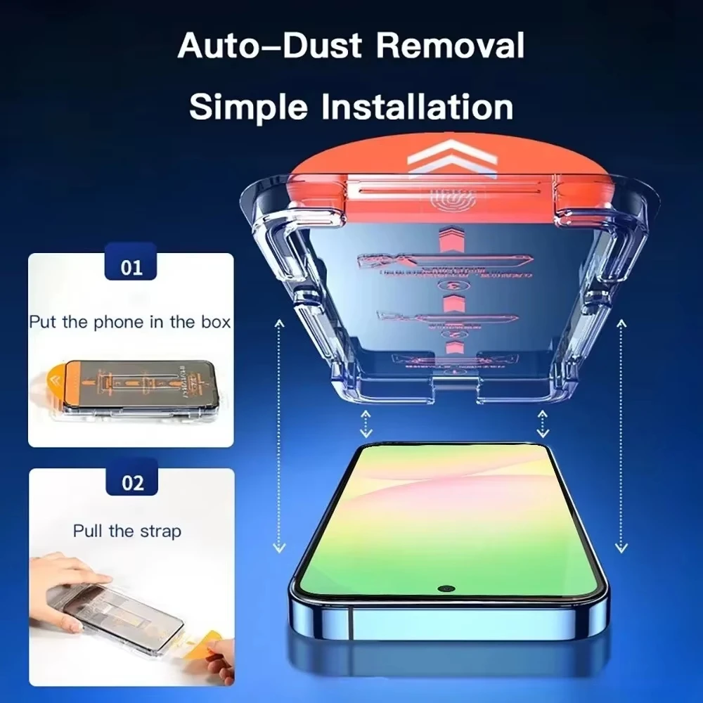 5 قطعة بصمة فتح الزجاج المقسى لسامسونج S25 حافة S22 S23 S24 الترا زائد S21 S20 FE A56 5G A36 A26 A16 A55 A54 A25 A33 #3