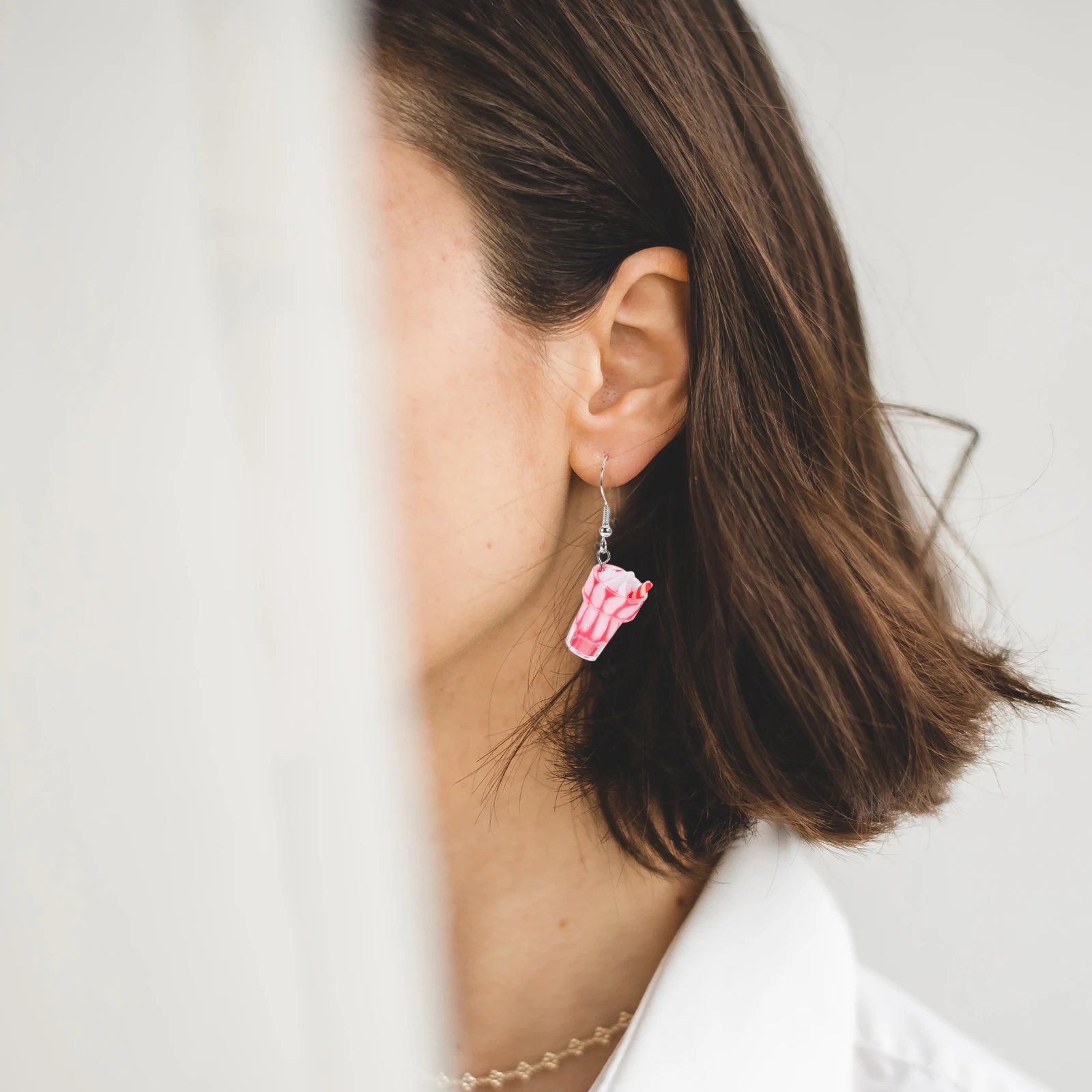 

Ice Cream Earrings Acrylic Pendant Fashion Jewelry Women Girls Cartoon Resin Ear Rings Party Wedding Accessories