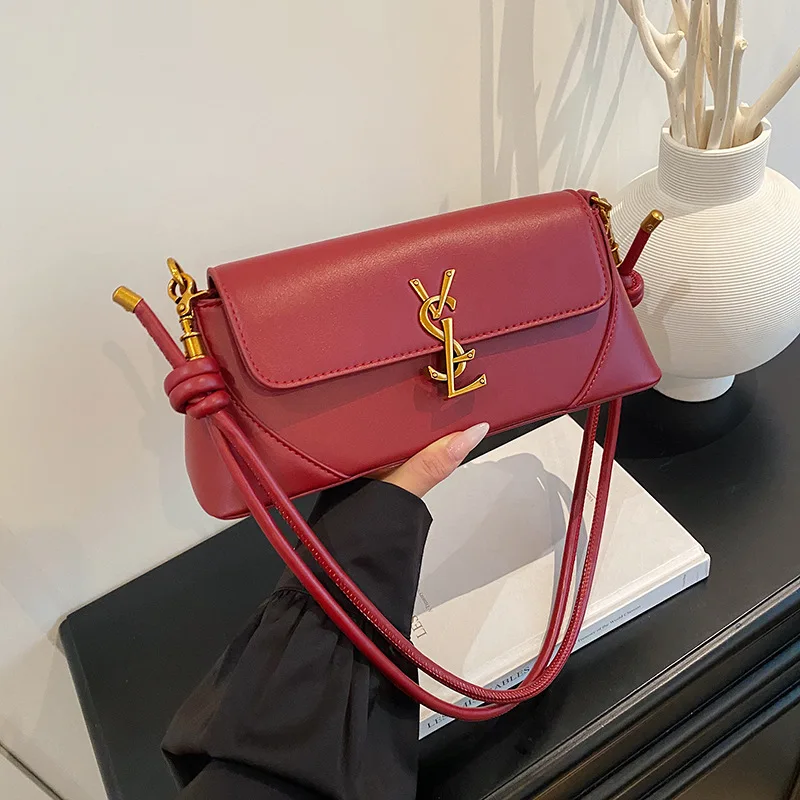 ‌ Новинка осени/зимы 2023 года, маленькая сумка-багет премиум-класса через плечо/сумка через плечо, модная женская сумка подмышками, элегантная и универсальная