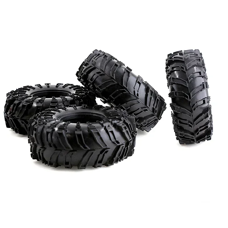 2/4 unidades de pneus de borracha de 2,2 polegadas para 1/10 Rock Buggy RC Crawler Car Axial SCX10 90046 TRX4