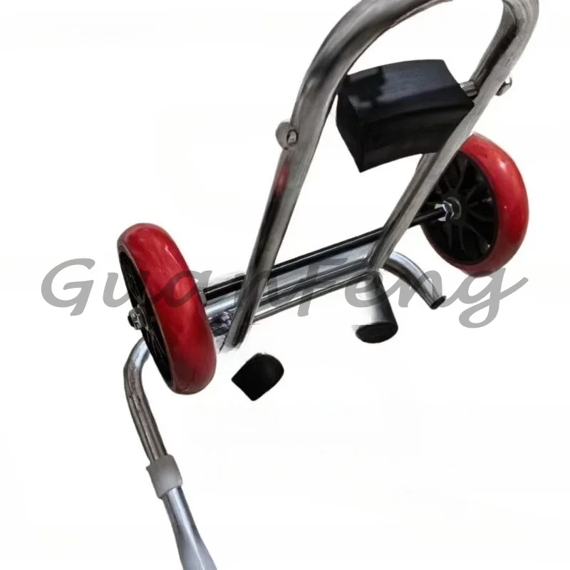 Toilet auxiliary installation workpiece folding portable trolley