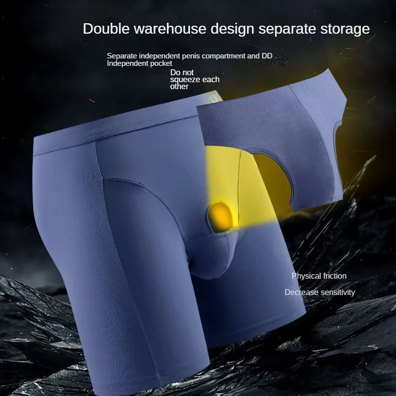 Sexy Men's Modal Briefs Boxer Shorts And Underpants Underwear Breathable Separate U Convex Pouch Trunks Boxers Man Pack Panties