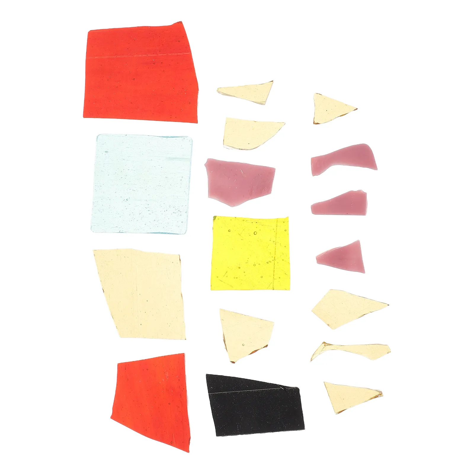 1 Paquete de Láminas de Vidrio Fundido Iridiscentes de Colores Mezclados 50G, Kit de Inicio Compatible con Microondas y Horno, Accesorios para la Creación de Joyas y Arte DIY