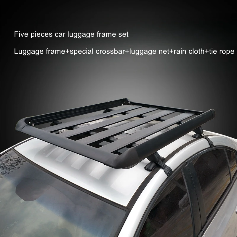 Sedan special roof frame car luggage rack rack thickened aluminum alloy roof rack small car driving camping equipment