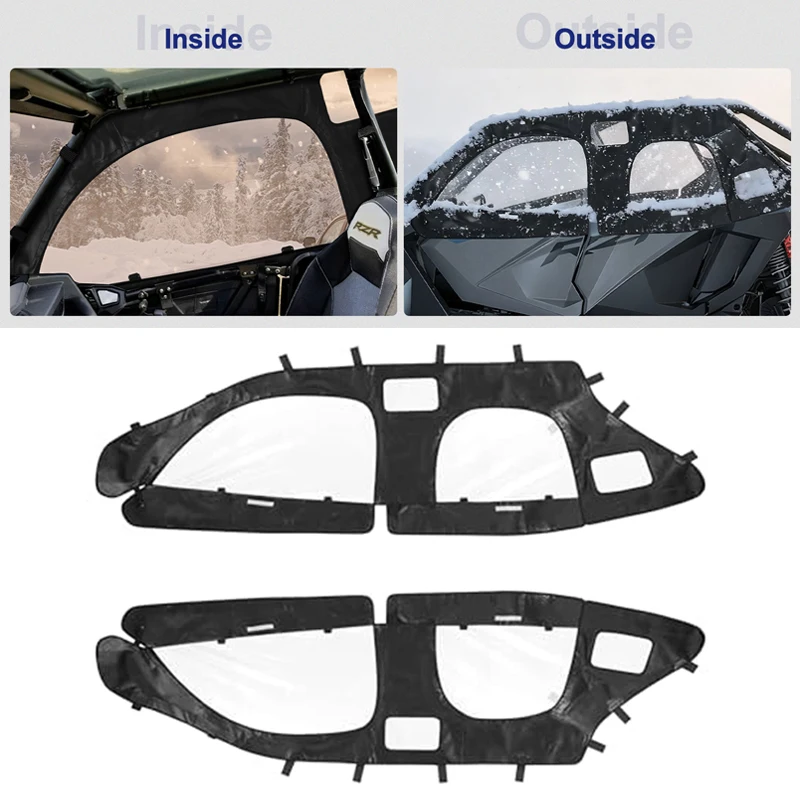 

For 2020-2025 Polaris RZR PRO XP 4 Ultimate for 2020 Polaris RZR PRO XP 4 Orange Madness LE Cab Enclosure Upper Doors ﻿