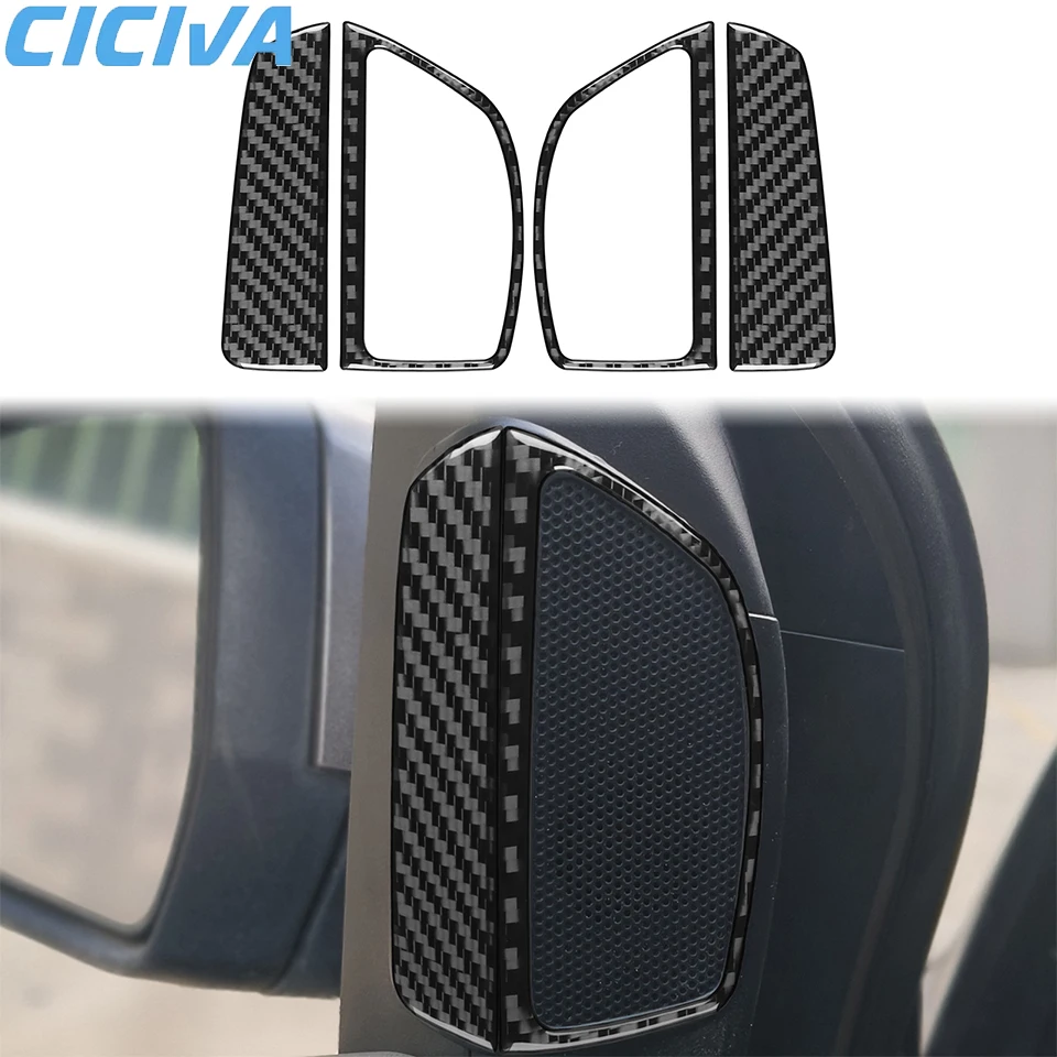 

For Ford Focus 2012-2018 Carbon Fiber A-pillar speaker Trim Car interior Accessories Stickers