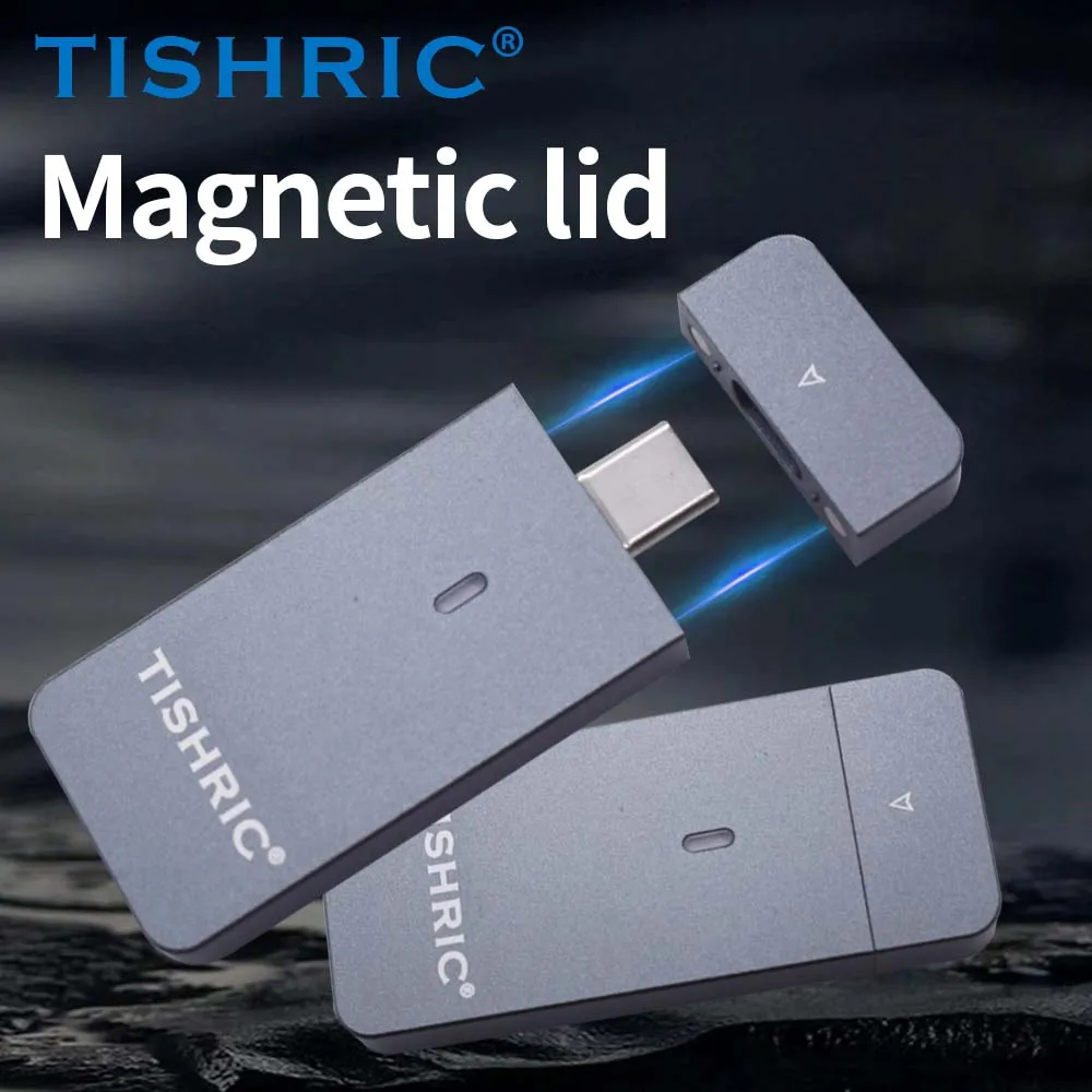TISHRIC 10Gbps 2230 SSD NVME M2 حاوية القرص الصلب الخارجي M.2 للنوع C/USB 3.0 محول M مفتاح حافظة القرص الصلب/صندوق للألعاب