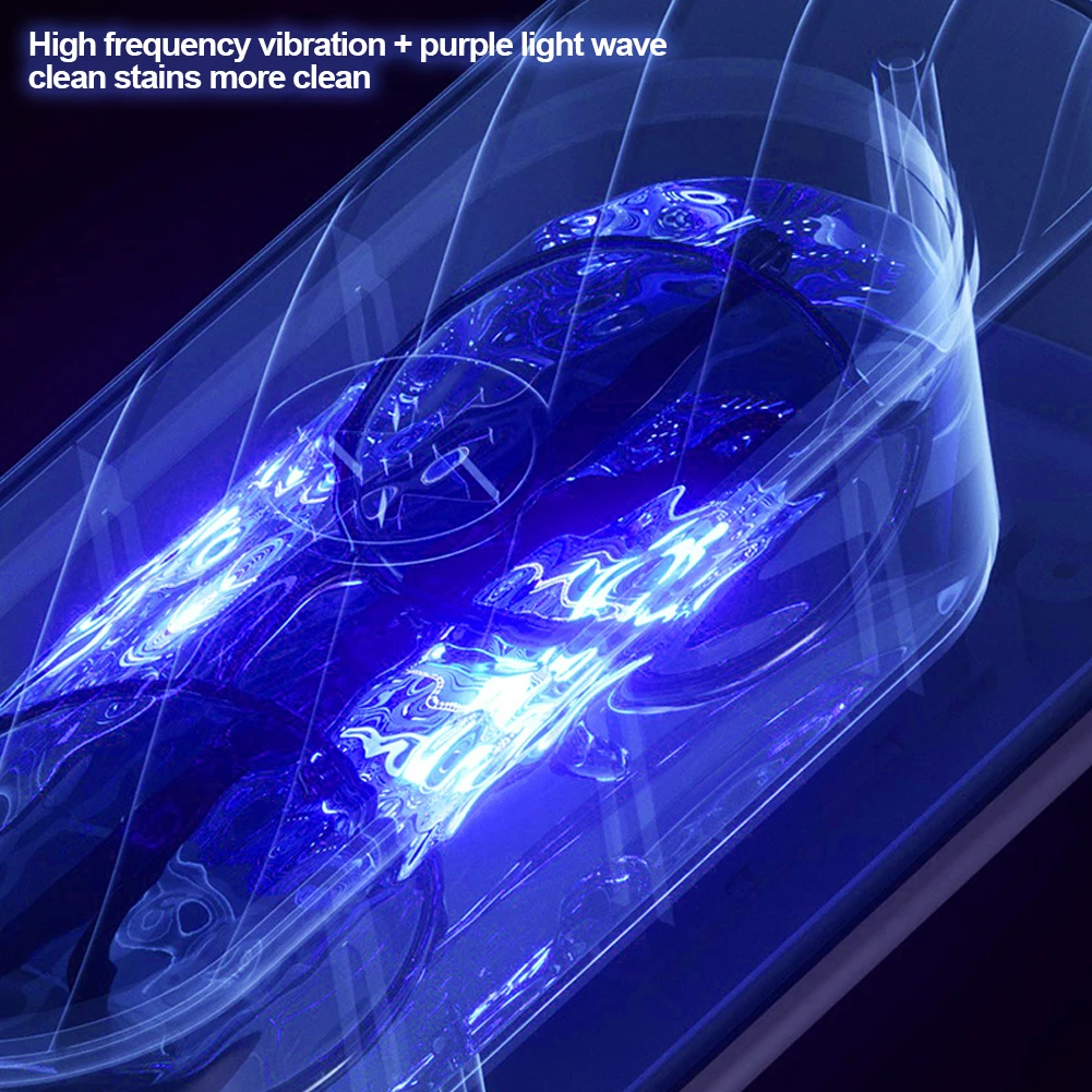آلة التنظيف بالموجات فوق الصوتية 45000Hz عالية التردد الاهتزاز غسل نظافة غسل المجوهرات نظارات ساعة خاتم أطقم الأسنان الأنظف