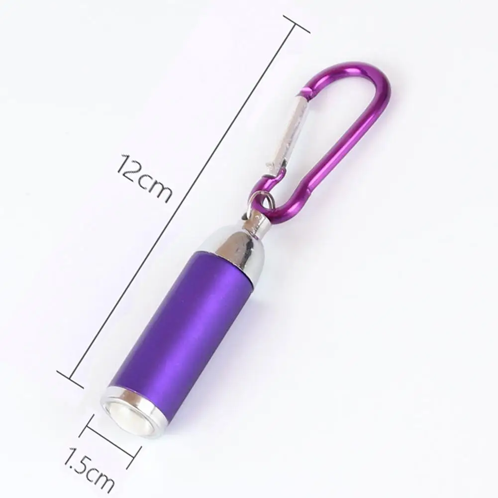 Led Zoom Mini Flashlight Telescopic Strong Light Torch With Keychain Pendant Creative Mountaineering Buckle Gift Dropship