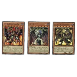 3pcs/set YuGiOh Yubel Terror Incarnate The Ultimate Nightmare DIY Refraction Flash Card Anime Classics Game Collection Cards Toy