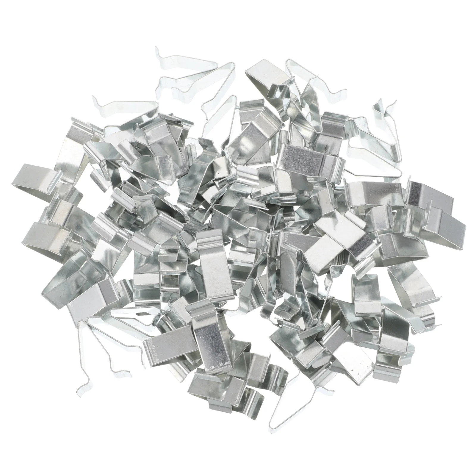 

100Pcs Car Panel Clips Metal Retainer Clips Car Threshold Retainers Lift Gate Trim Finish Panel Clip Cable Holders for Charging