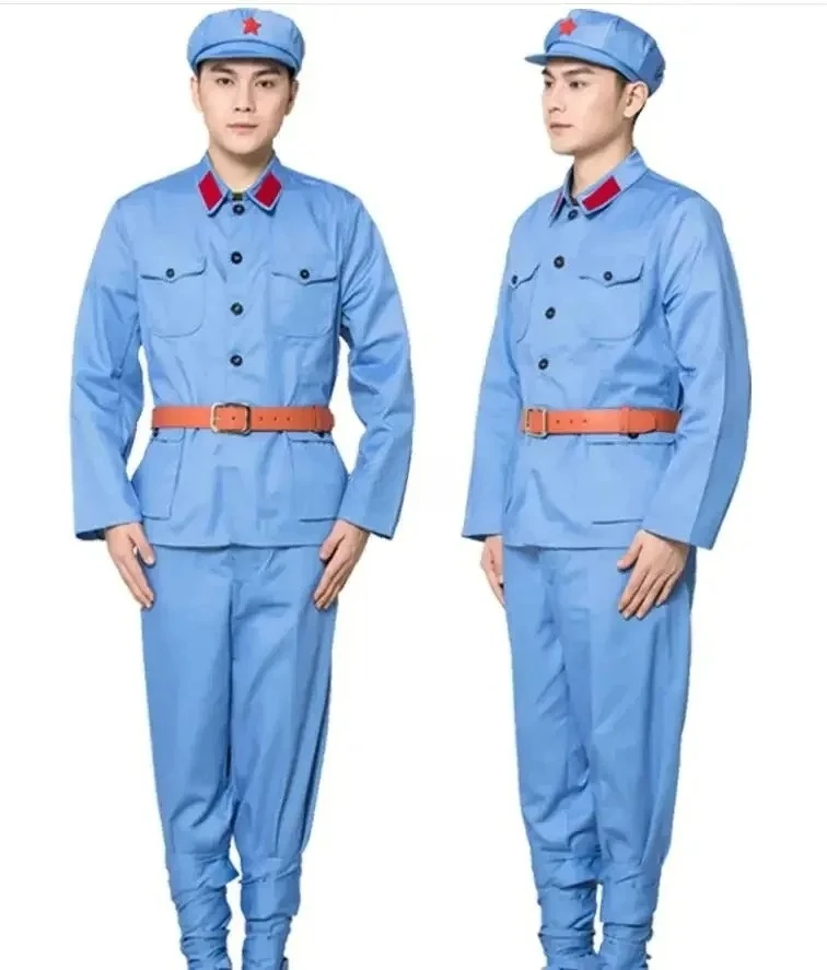Eight way military uniform Old Time 1930s -1940s Red Army Suit  performance suits liberation army Officer Soldiers Clothing