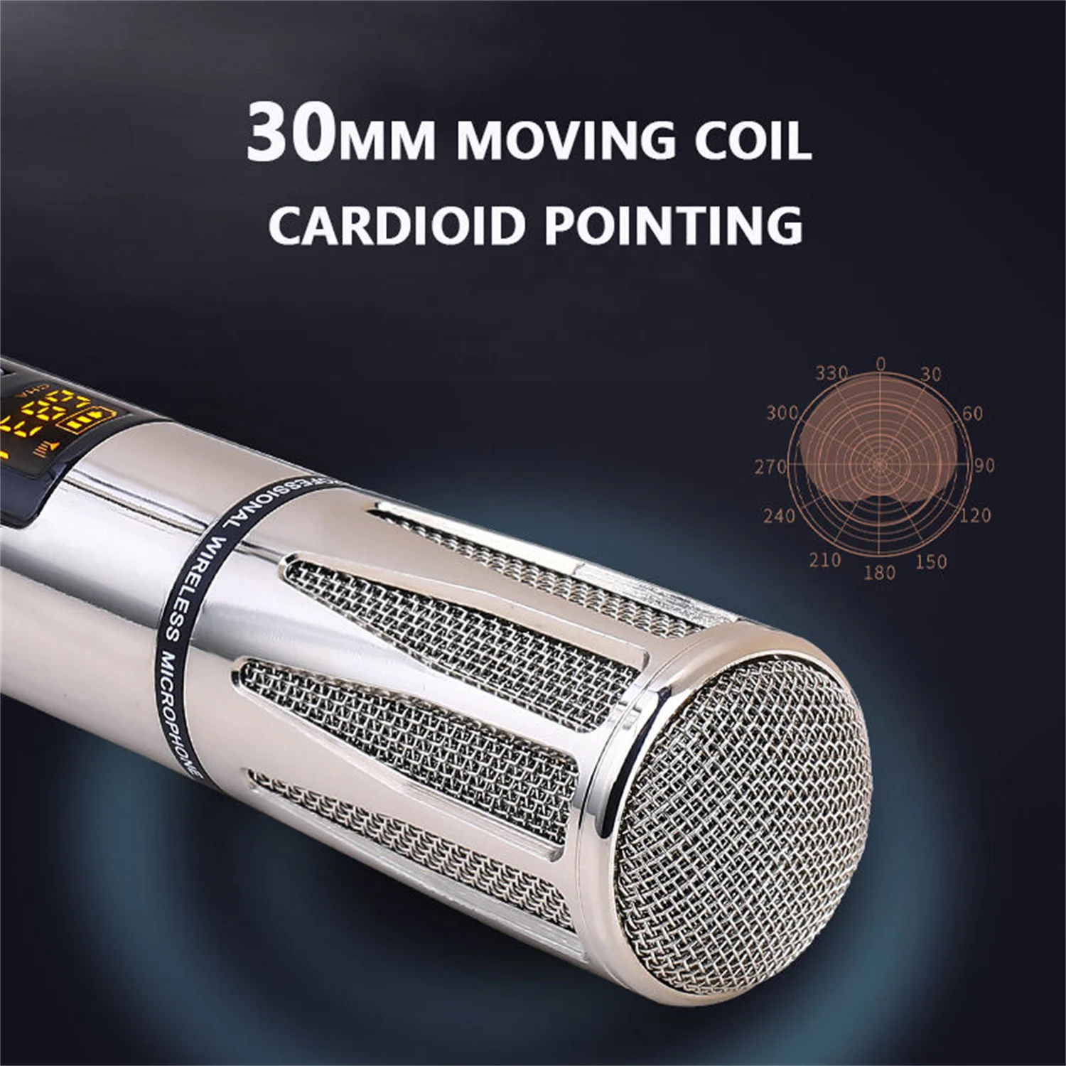 GAW-E68A UHF أداء ميكروفون كاريوكي صوتي احترافي للشحن اللاسلكي ديناميكي محمول باليد