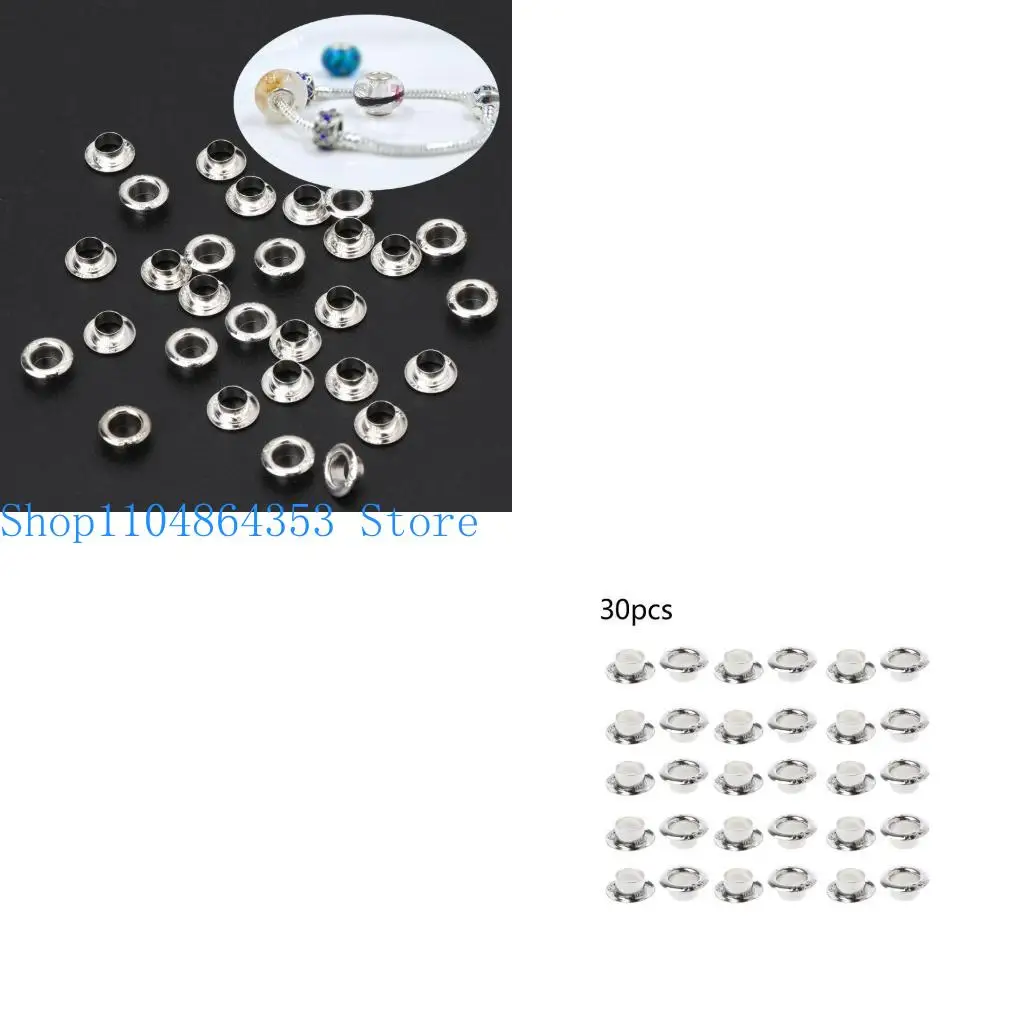 652f سيلف سيلف جروميت برشامات كبيرة للخرز الفضي جروح جروح لجوائد لصنع المجوهرات. #1