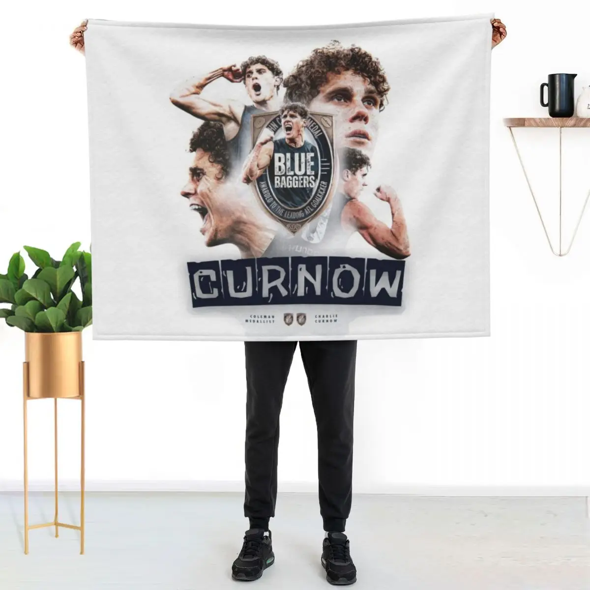 Charlie Curnow Carlton Football Club Throw Blanket Blankets For Baby funny gift Thin Thermal Kid'S Decorative Throw Blankets