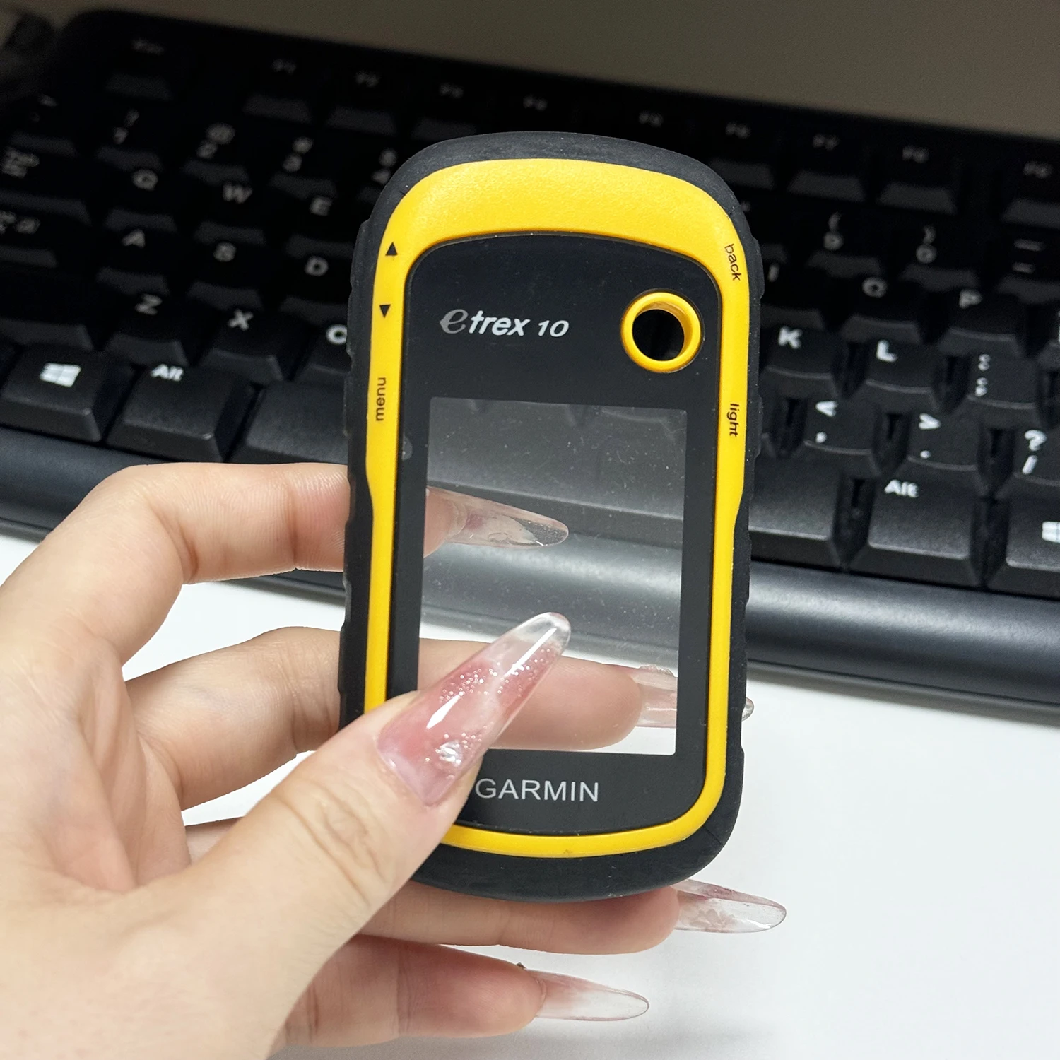 for GARMIN Etrex 10 Housing Cover Case Front Frame and Glass Screen Panel Side Button Handheld GPS Part Replacement
