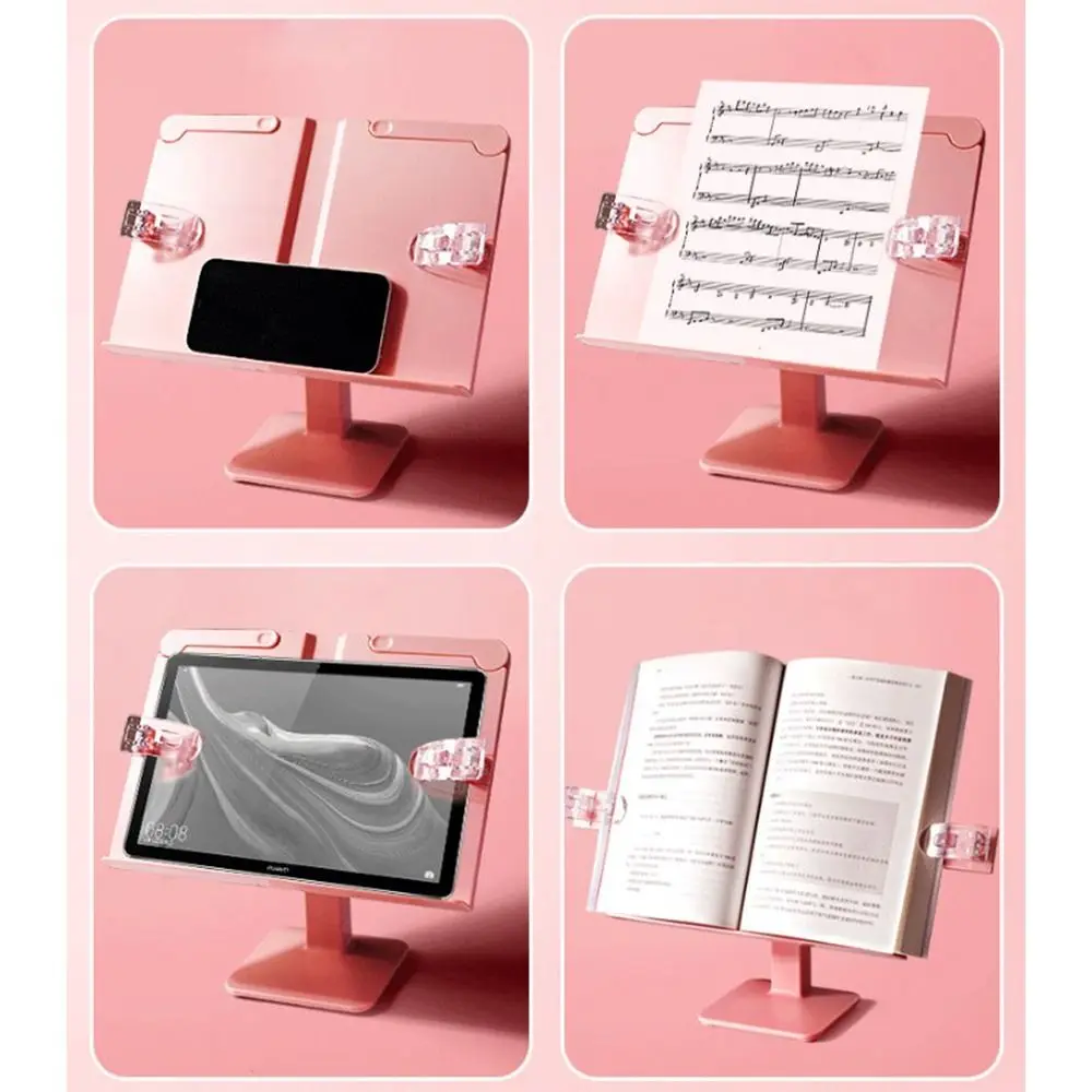 Music Score Tablet Recipe Shelf Reading Bookend Student Stationary Books Holder Reading Stand Lift Book Stand Desk Bookshelf